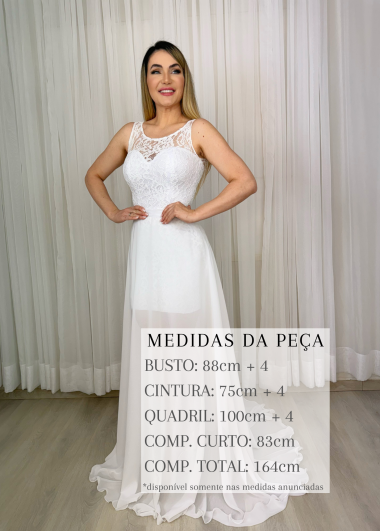 VESTIDO DE NOIVA ISADORA 2 EM 1