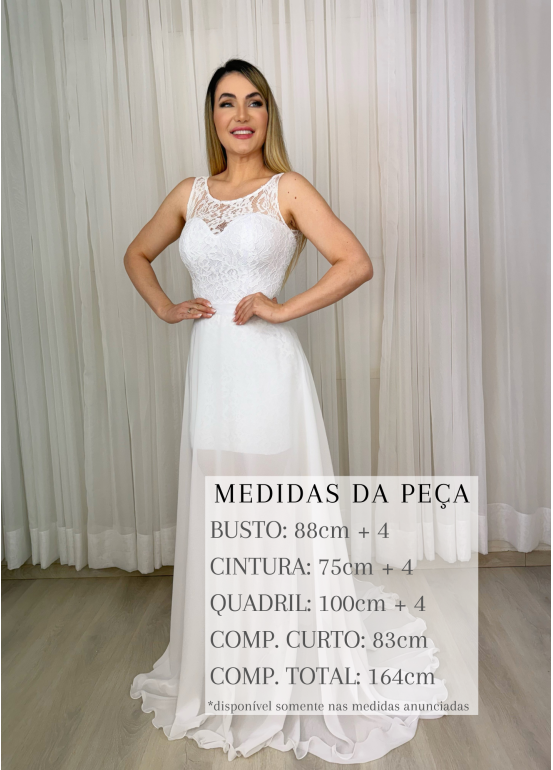 VESTIDO DE NOIVA ISADORA 2 EM 1
