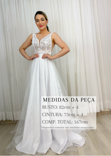 VESTIDO DE NOIVA CARLA LONGO