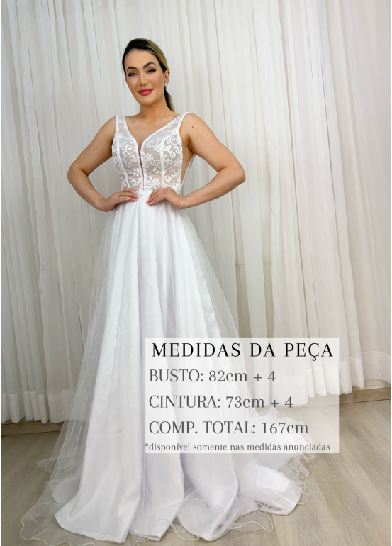 VESTIDO DE NOIVA CARLA LONGO