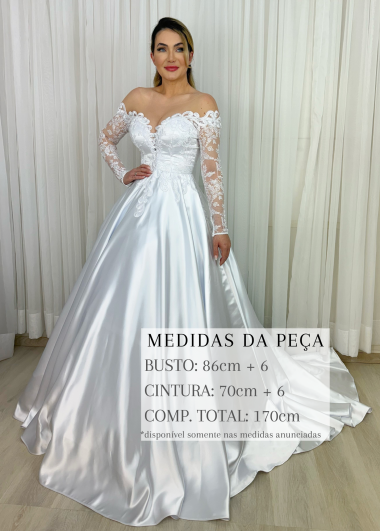VESTIDO DE NOIVA DAFINE LONGO
