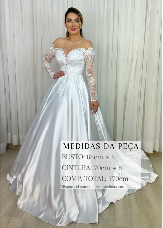 VESTIDO DE NOIVA DAFINE LONGO