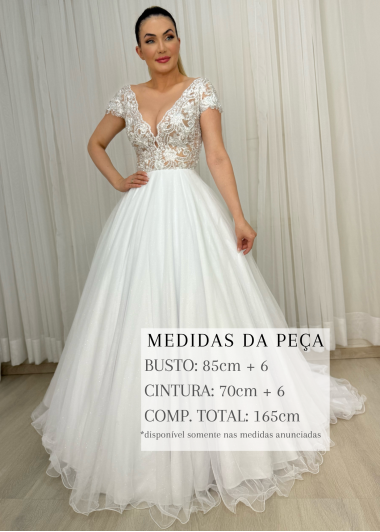 VESTIDO DE NOIVA SELENA LONGO