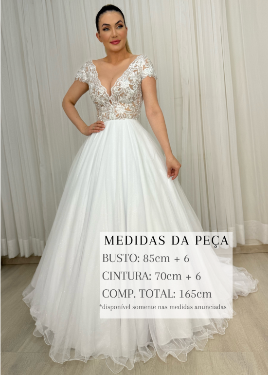VESTIDO DE NOIVA SELENA LONGO