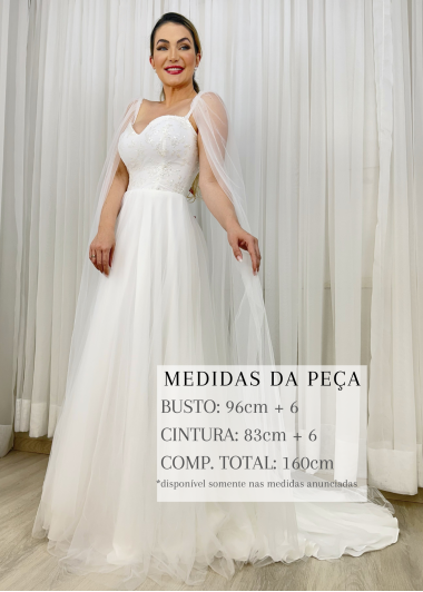 VESTIDO DE NOIVA FLORA LONGO