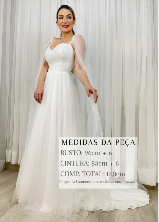 VESTIDO DE NOIVA FLORA LONGO