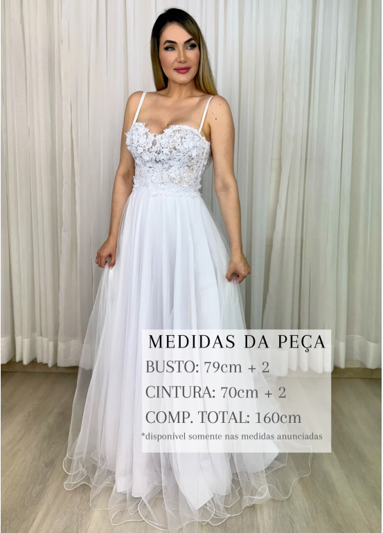 VESTIDO DE NOIVA ELIZA LONGO