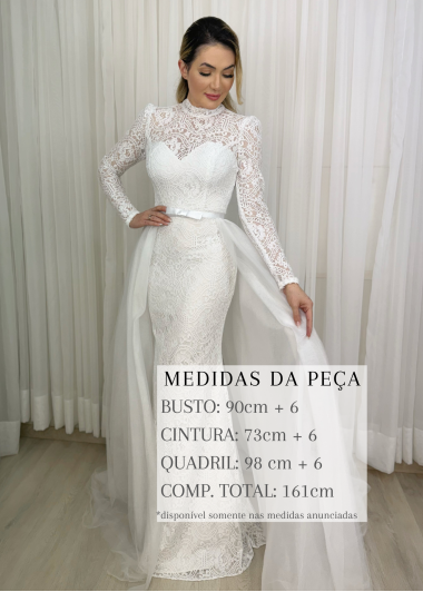 VESTIDO DE NOIVA HELENA 2 EM 1