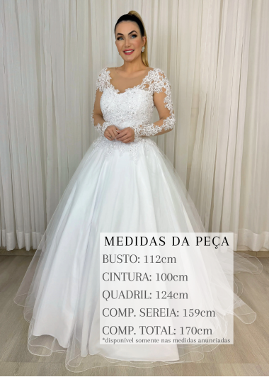 VESTIDO DE NOIVA ISABELLA 2 EM 1
