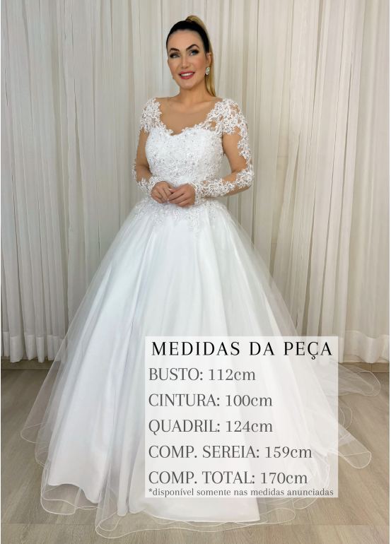 VESTIDO DE NOIVA ISABELLA 2 EM 1