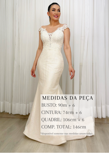 VESTIDO DE NOIVA PRISCILA LONGO