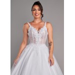 VESTIDO DE NOIVA ALICE LONGO SOB NUMERAÇÃO