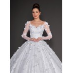 VESTIDO DE NOIVA BELLA LONGO SOB NUMERAÇÃO