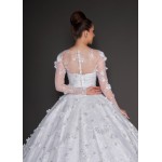 VESTIDO DE NOIVA BELLA LONGO SOB NUMERAÇÃO