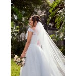 VESTIDO DE NOIVA CAROL LONGO SOB NUMERAÇÃO