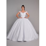 VESTIDO DE NOIVA CAROL LONGO SOB NUMERAÇÃO