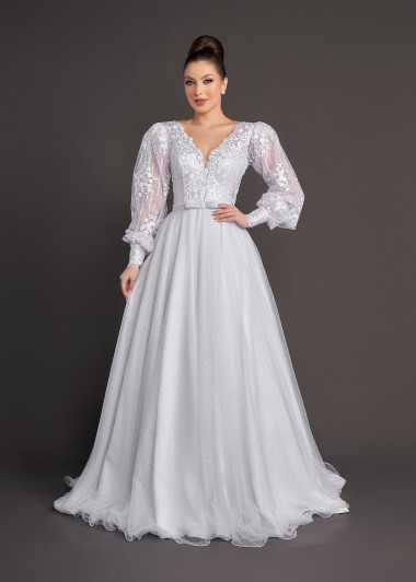 VESTIDO DE NOIVA DÁLIA LONGO SOB NUMERAÇÃO