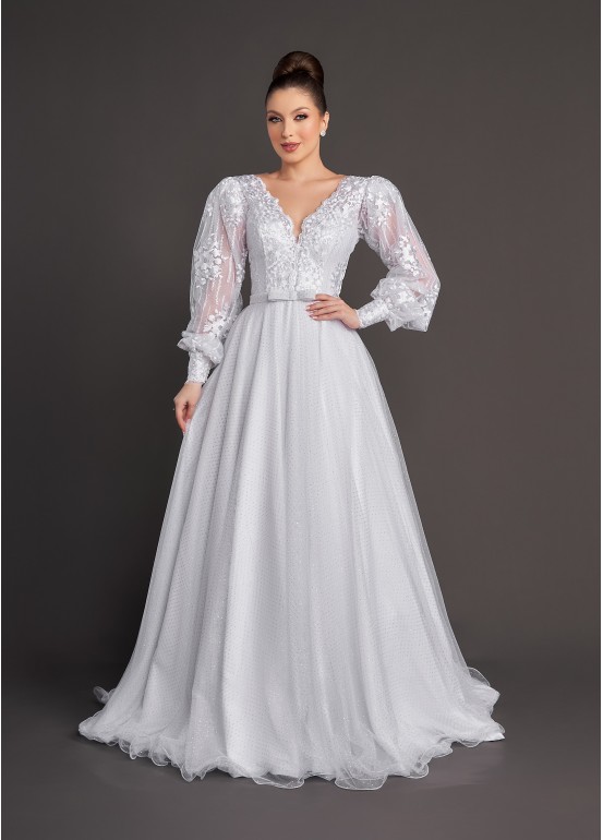 VESTIDO DE NOIVA DÁLIA LONGO SOB NUMERAÇÃO