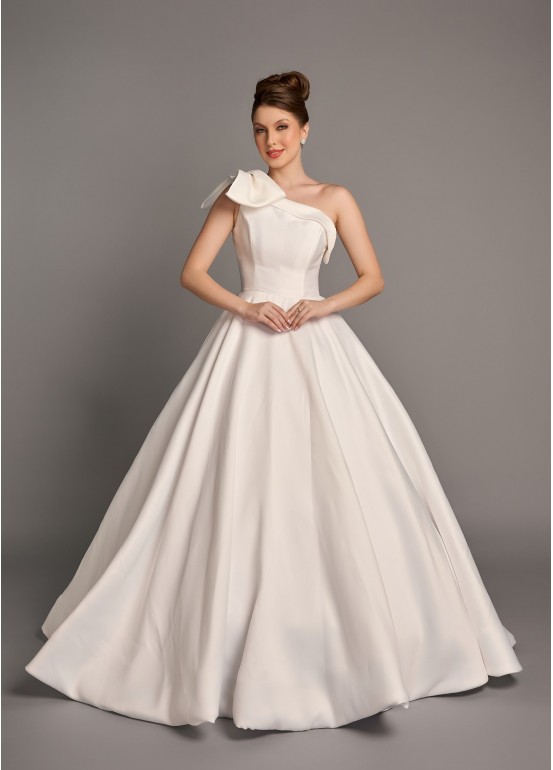 VESTIDO DE NOIVA DIANA LONGO OFF WHITE SOB NUMERAÇÃO
