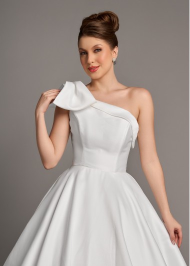 VESTIDO DE NOIVA DIANA LONGO BRANCO SOB NUMERAÇÃO
