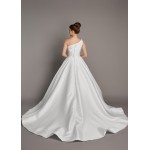 VESTIDO DE NOIVA DIANA LONGO BRANCO SOB NUMERAÇÃO