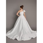 VESTIDO DE NOIVA DIANA LONGO BRANCO SOB NUMERAÇÃO