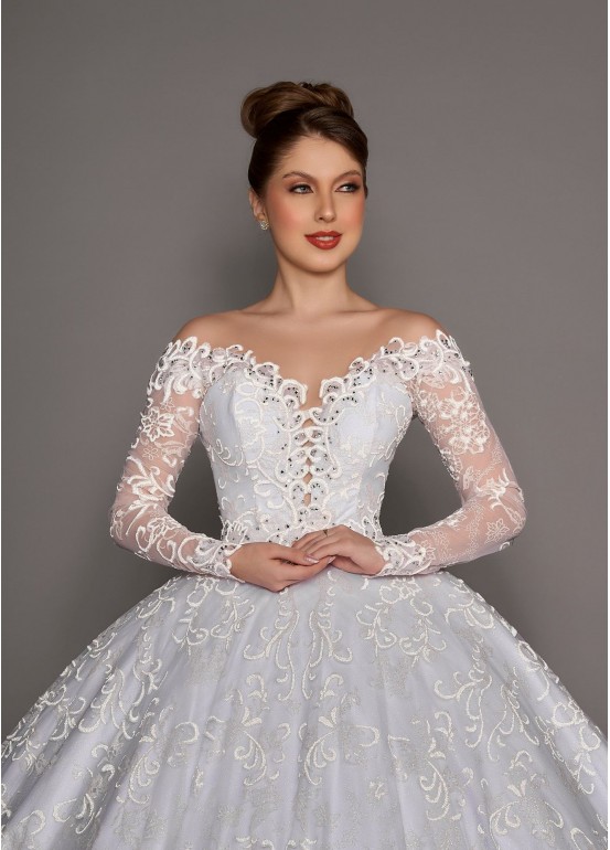 VESTIDO DE NOIVA ESTHER 2 EM 1 SOB NUMERAÇÃO