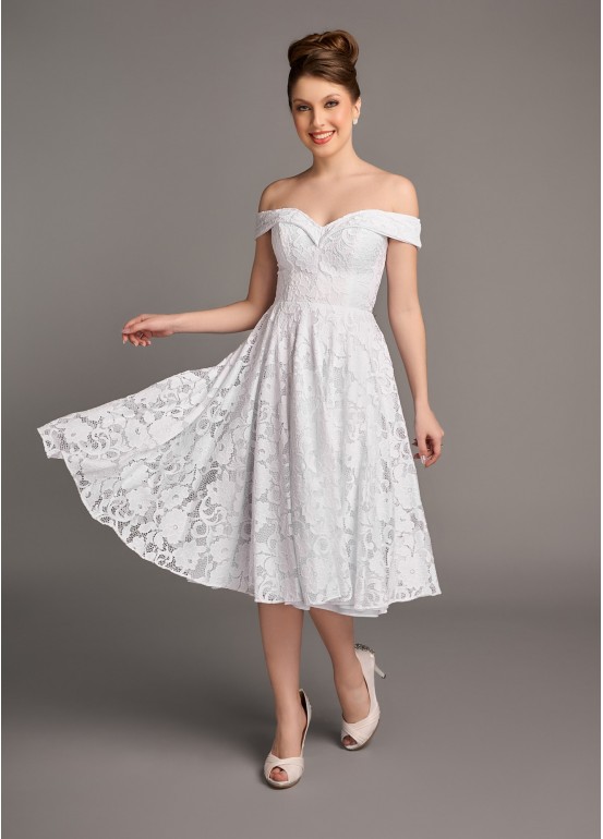 VESTIDO DE NOIVA IVY CURTO SOB NUMERAÇÃO