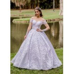 VESTIDO DE NOIVA JENNIFER 2 EM 1 SOB NUMERAÇÃO