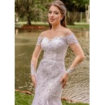 VESTIDO DE NOIVA JENNIFER 2 EM 1 SOB NUMERAÇÃO