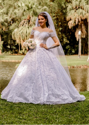 VESTIDO DE NOIVA JENNIFER 2 EM 1 SOB NUMERAÇÃO