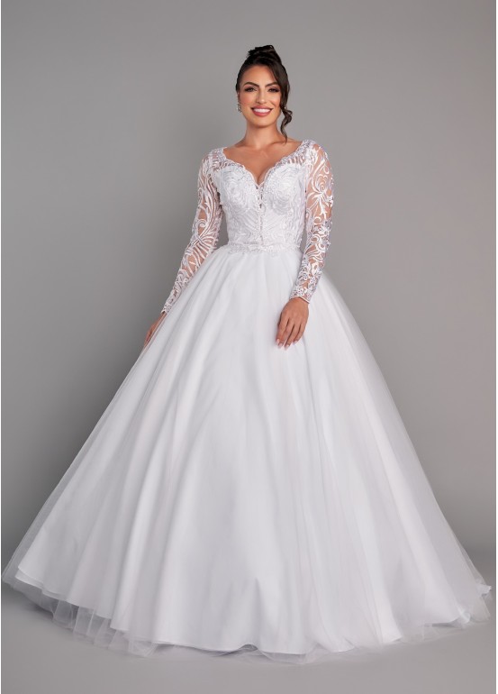 VESTIDO DE NOIVA MARCELA LONGO SOB NUMERAÇÃO