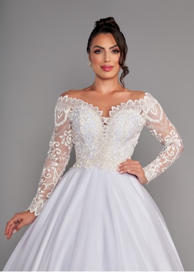 VESTIDO DE NOIVA PAULA LONGO SOB NUMERAÇÃO