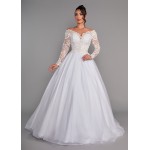 VESTIDO DE NOIVA PAULA LONGO SOB NUMERAÇÃO