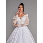 VESTIDO DE NOIVA PAULA LONGO SOB NUMERAÇÃO