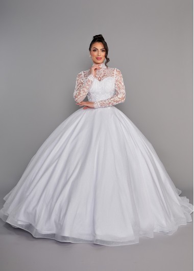 VESTIDO DE NOIVA POLIANA LONGO SOB NUMERAÇÃO