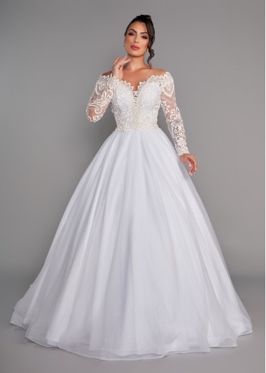 VESTIDO DE NOIVA PAULA LONGO SOB NUMERAÇÃO